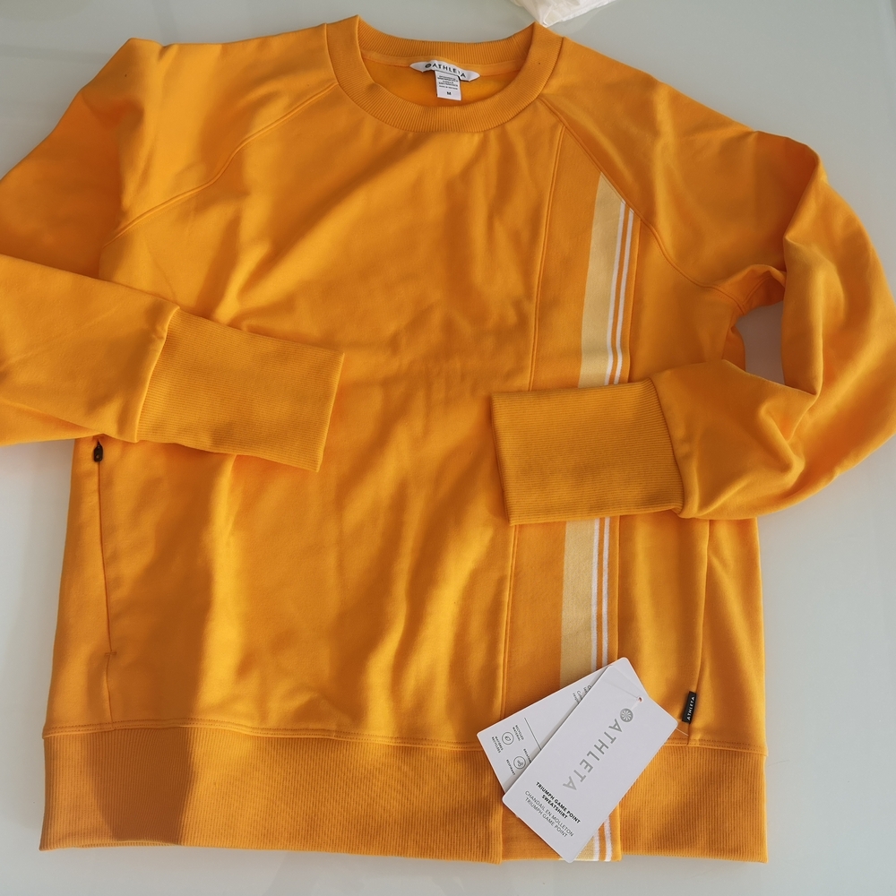 Athleta Women's Bright Yellow Crewneck Sweater